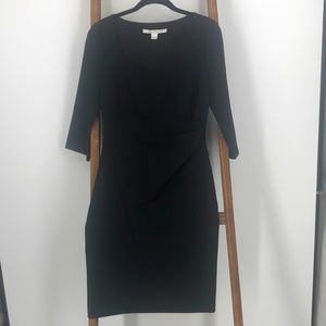 Diane von Furstenburg Black Lillian Dress Sz 8